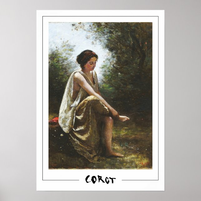 Jean-Baptiste-Camille Corot Zedign konstaffisch #3 Poster (Framsidan)