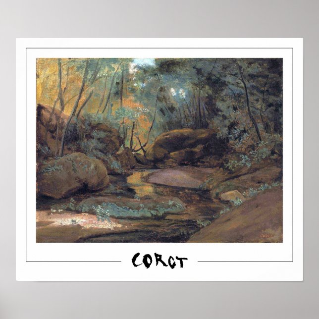Jean-Baptiste-Camille Corot Zedign Konstaffisch #3 Poster (Framsidan)