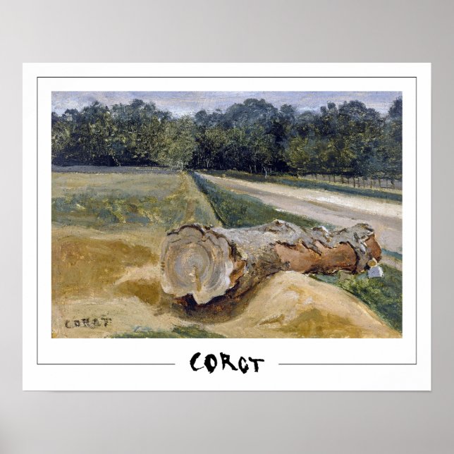 Jean-Baptiste-Camille Corot Zedign konstaffisch #3 Poster (Framsidan)