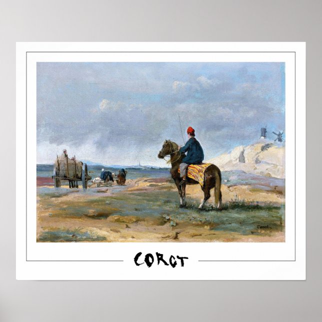 Jean-Baptiste-Camille Corot Zedign konstaffisch #7 Poster (Framsidan)