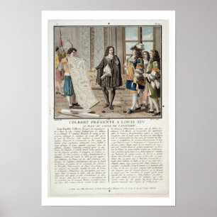 Jean Baptiste Colbert (1619-83) framlägger Poster