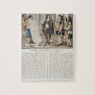 Jean Baptiste Colbert (1619-83) framlägger Pussel