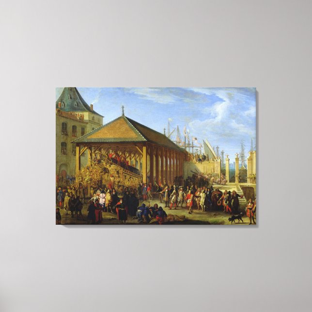 Jean-Baptiste Colbert Marquis de Seignelay Canvastryck (Framsida)