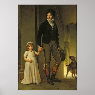 Jean-Baptiste Isabey och hans dotter Poster