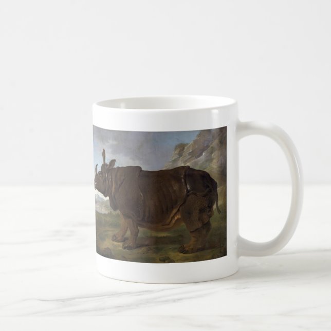 Jean-Baptiste Oudry: Clara noshörningen Kaffemugg (Höger)
