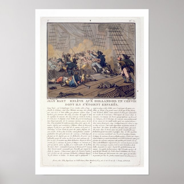 Jean Bart (1651-1702), Fransk befälhavare taki Poster (Framsidan)