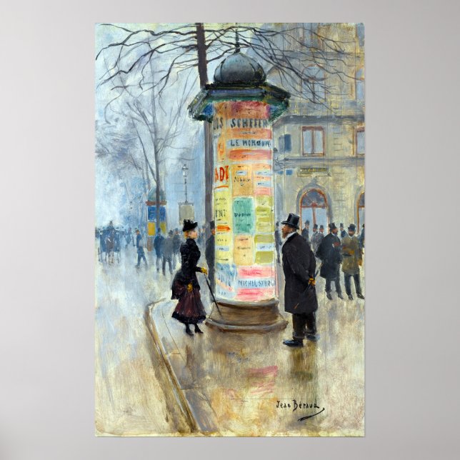 Jean Béraud Parisian Street Scene Poster (Framsidan)