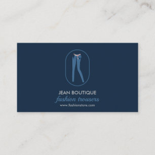 Jean byxben leggings visitkort