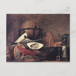 Jean Chardin- The Attributes of the Sciences Vykort