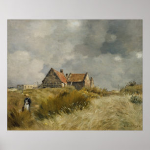 Jean Charles Cazin - stugan i Dunes Poster