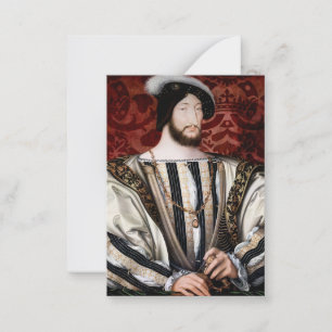 Jean Clouet - Francois I, Kung av Frankrike Anteckningskort