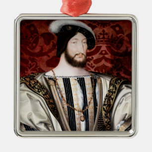 Jean Clouet - Francois I, Kung av Frankrike Julgransprydnad Metall