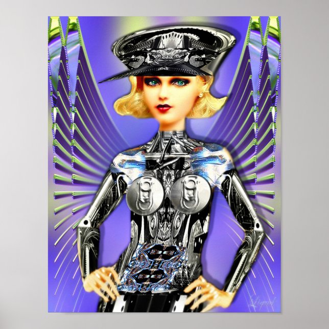 Jean Cyborg Babe Poster (Framsidan)