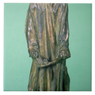 Jean d'Aire, från borgarna av Calais (brons), Kakelplatta