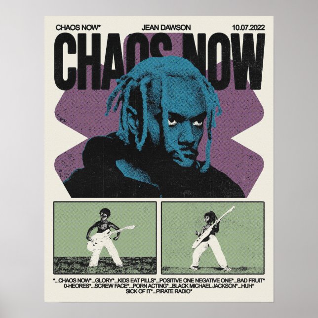 Jean Dawson Chaon Now* Album Poster (Framsidan)
