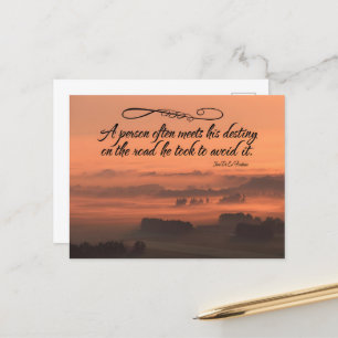 Jean de La Fontaine Inspirational Quote "Destiny" Vykort