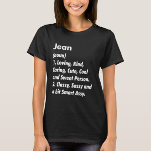 Jean Definition Personlig Funny Birthday Idea T Shirt
