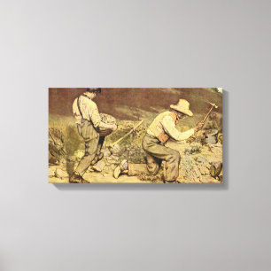Jean Desire Gustave Courbet - Stone Breakers Canvastryck