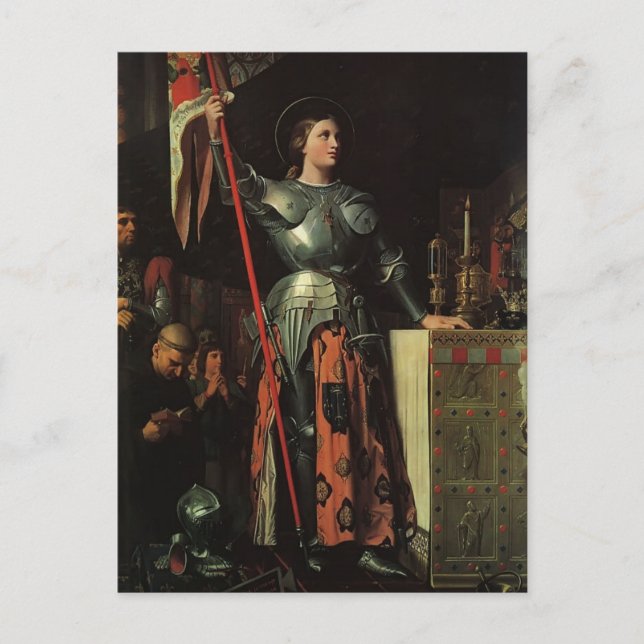 Jean Dominique Ingres- Joan of Arc Vykort (Framsida)