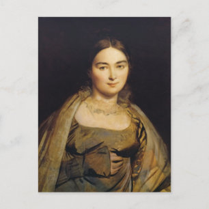 Jean Dominique Ingres- Porträtt från Madame Ingres Vykort