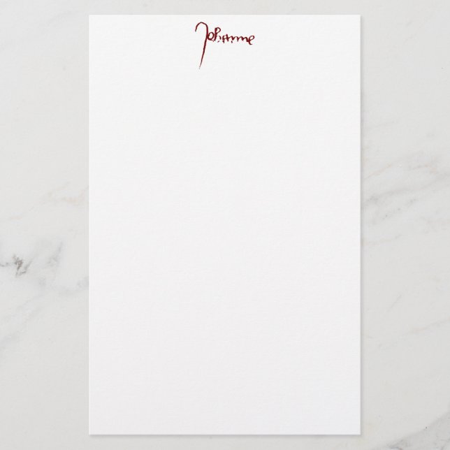 Jean d'Orléans Jeanne d'Arc Saint Johan – shabby Brevpapper (Framsida)