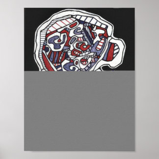 Jean Dubuffet Te VII - Art Brut Av Jean Dubuffet Poster