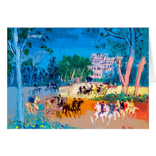 Jean Dufy Bois de Boulogne Card Hälsningskort