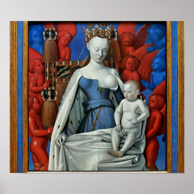 Jean Fouquet - Madonna lactans Poster (Framsidan)