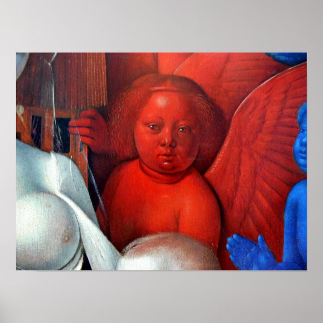 Jean Fouquet - Madonna och Child Detail Poster (Framsidan)