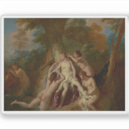 Jean-François de Troy:Diana och Hennes nymphs Bath Klistermärken
