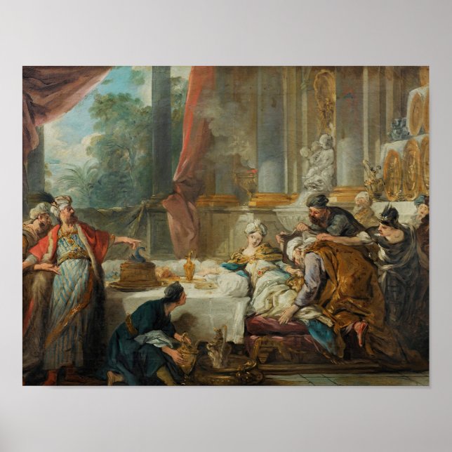 Jean-Francois de Troy - Domen mot Aman Poster (Framsidan)