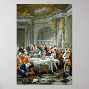 Jean-François de Troy Ostronmiddag Poster