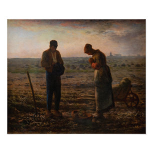 Jean-Francois Millet - Angelus Fototryck