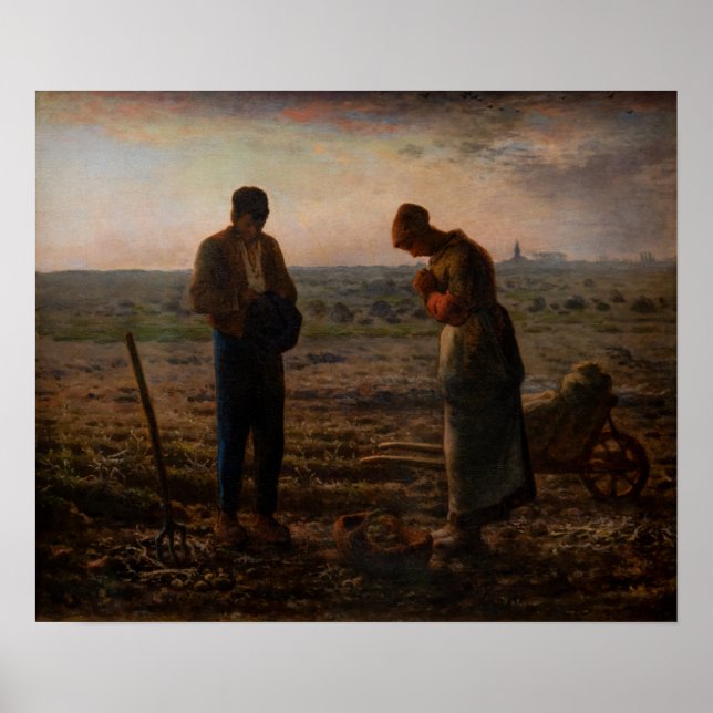 Jean-Francois Millet - Angelus Poster (Framsidan)