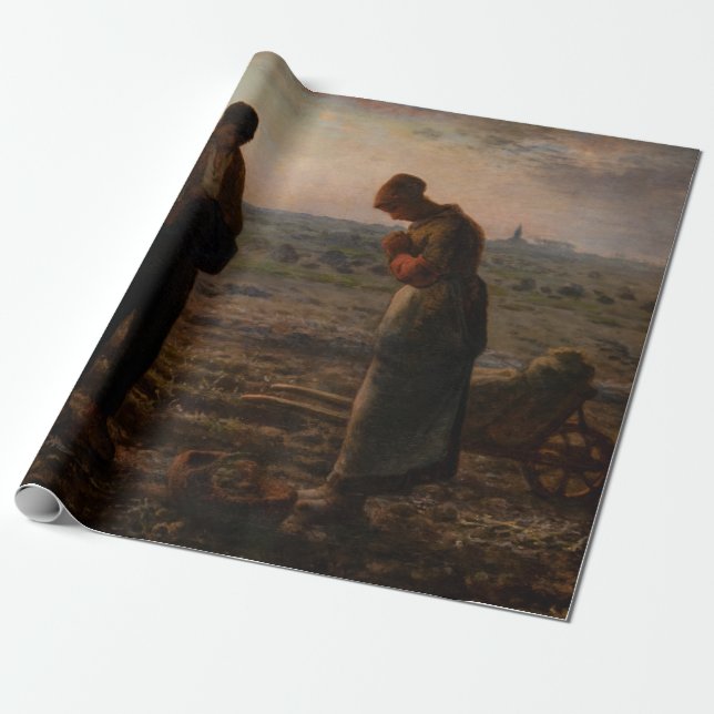 Jean-Francois Millet - Angelus Presentpapper (Utrullad)