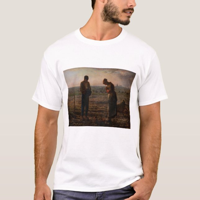 Jean-Francois Millet - Angelus T Shirt (Framsida)