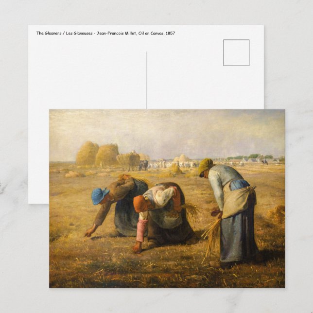 Jean-Francois Millet - Axensamlarna Vykort (Fram/baksida)