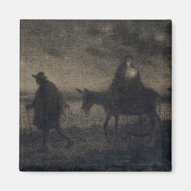 Jean-Francois Millet - Flygningen in i Egyptenen Magnet (Framsidan)