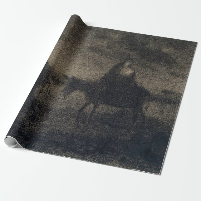 Jean-Francois Millet - Flygningen in i Egyptenen Presentpapper (Utrullad)