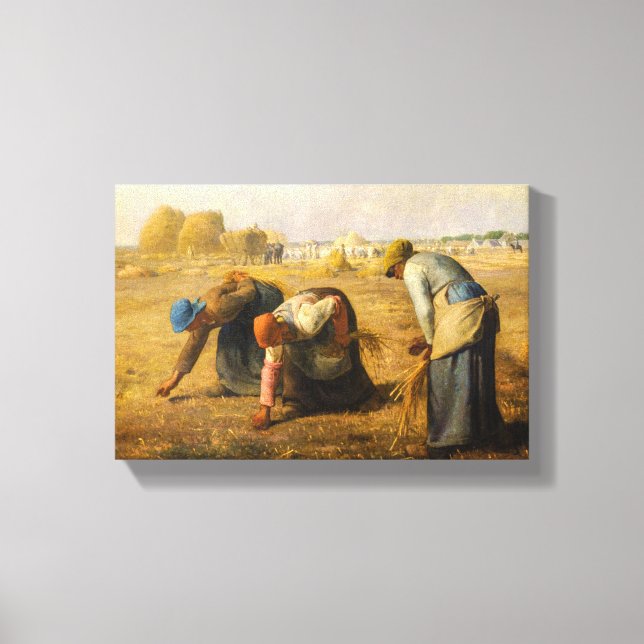 Jean-Francois Millet - Gleaners Canvastryck (Framsida)
