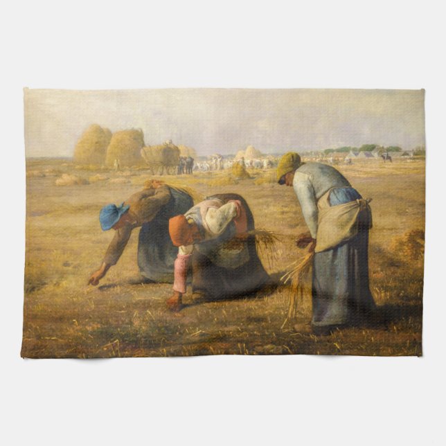 Jean-Francois Millet - Gleaners Kökshandduk (Horisontell)