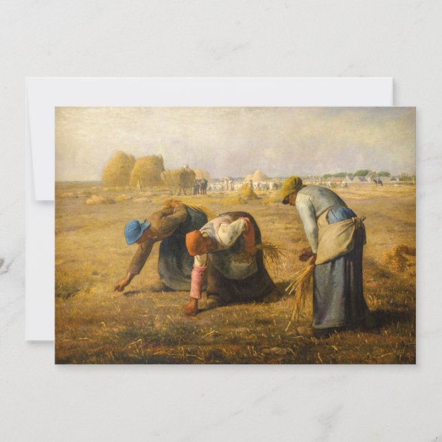 Jean-Francois Millet - Gleaners Tack Kort (Framsida)