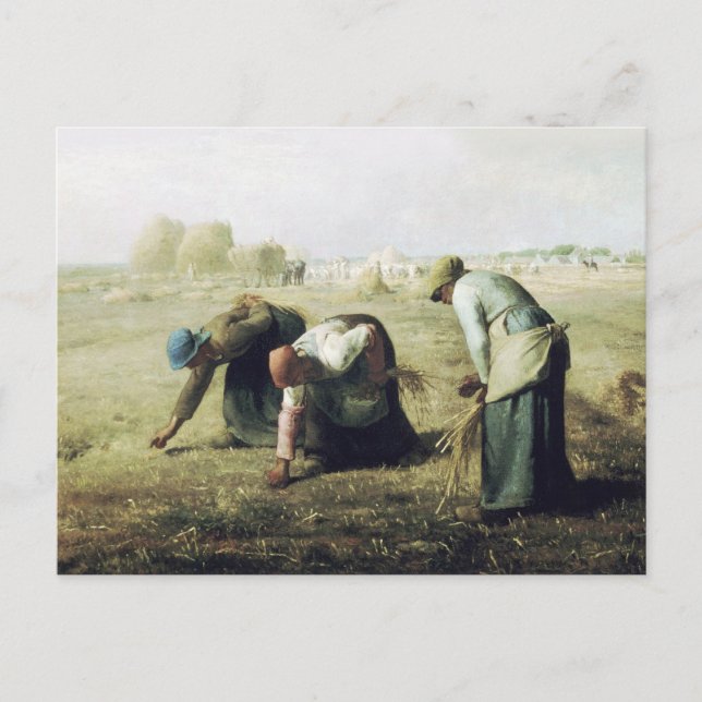 Jean François Millet, Gleaners Vykort (Framsida)