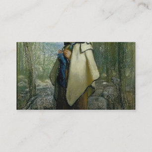 Jean-Francois millet handarbeteshepherdessen Visitkort