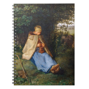 Jean-Francois Millet - Knitter Anteckningsbok