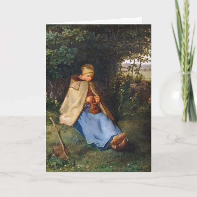 Jean-Francois Millet - Knitter Kort (Framsida)