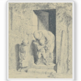Jean-François Millet - La PréFörsiktighet Maternel Klistermärken