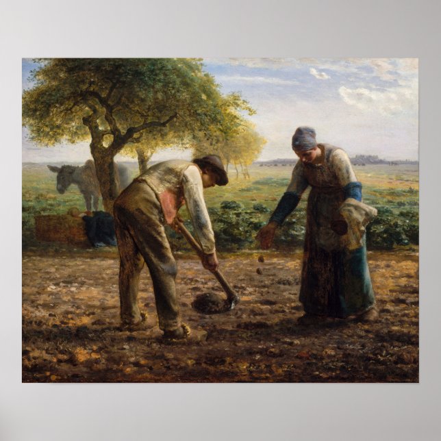Jean-Francois Millet - Potato Planters Poster (Framsidan)