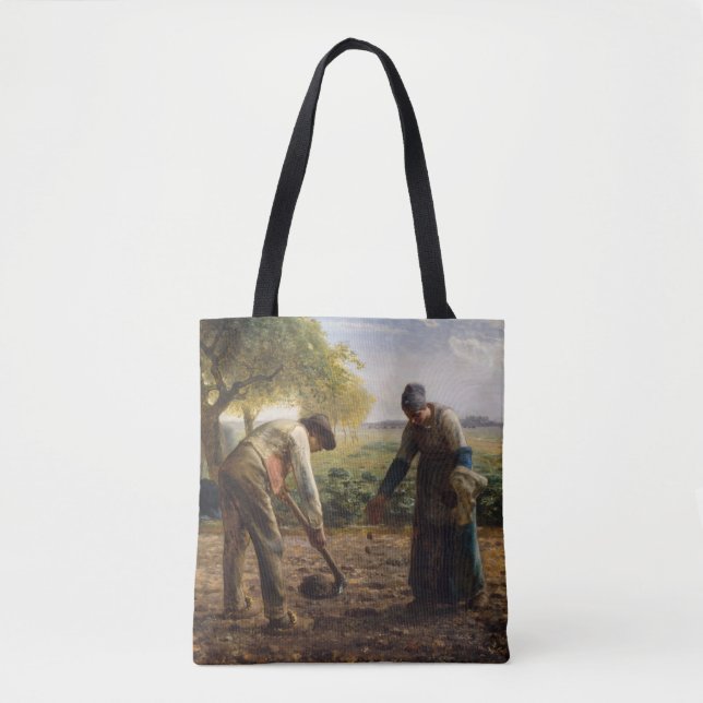 Jean-Francois Millet - Potato Planters Tygkasse (Framsida)