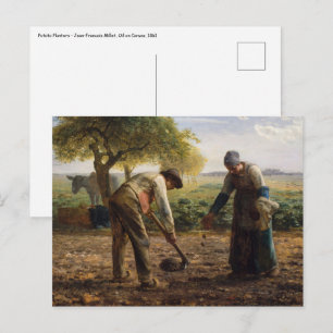 Jean-Francois Millet - Potato Planters Vykort